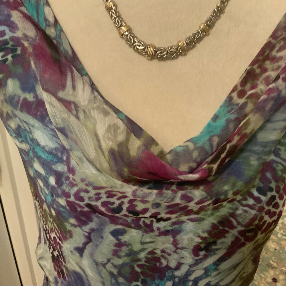 NWOT Woman’s summer dress by Jones of New York. Size 12. Multicolored